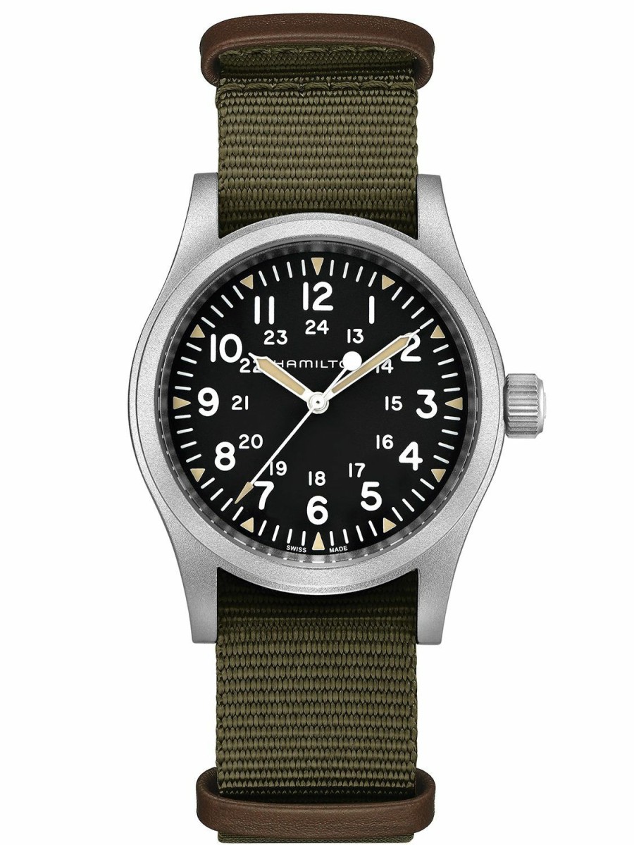 Uhren Hamilton  | Hamilton H69439931 Armbanduhr Khaki Field Mechanical 38 Mm Grun/Schwarz